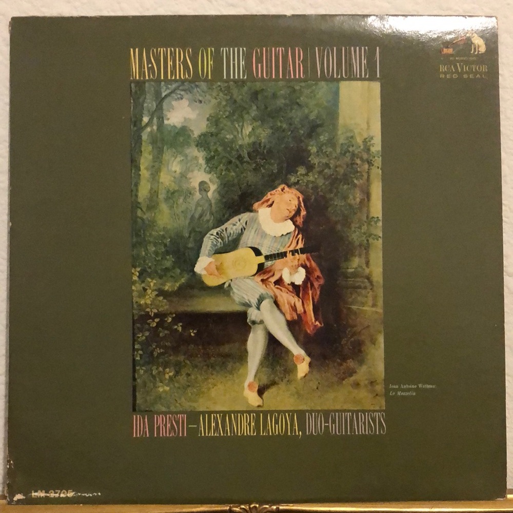 Masters Of The Guitar Volume 1 Ida Presti and Alexandre Lagoya Vinyl Lp